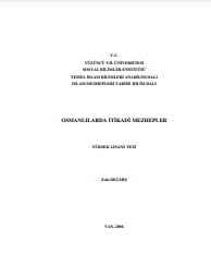 Osmanlılarda itikadi mezhepler